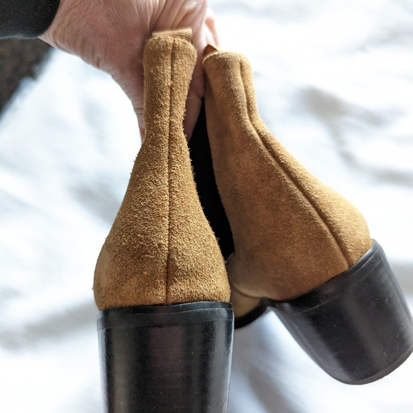 SOLSANA Tan Leather Boots - Picture 6 of 6